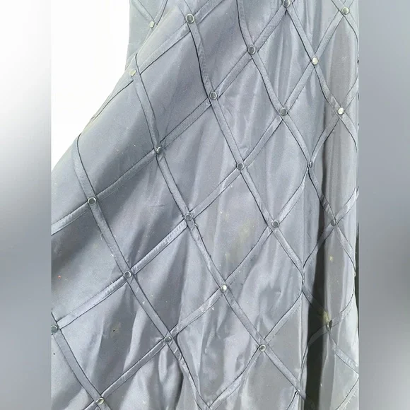 1950s Pickwick Fashions Navy Blue Fit & Flare Formal Short Sleeve Dress - Picture 10 of 15